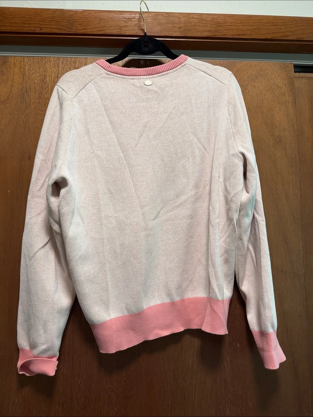 Puma Pink Floral Crewneck Sweater with Multicolor Floral Motif